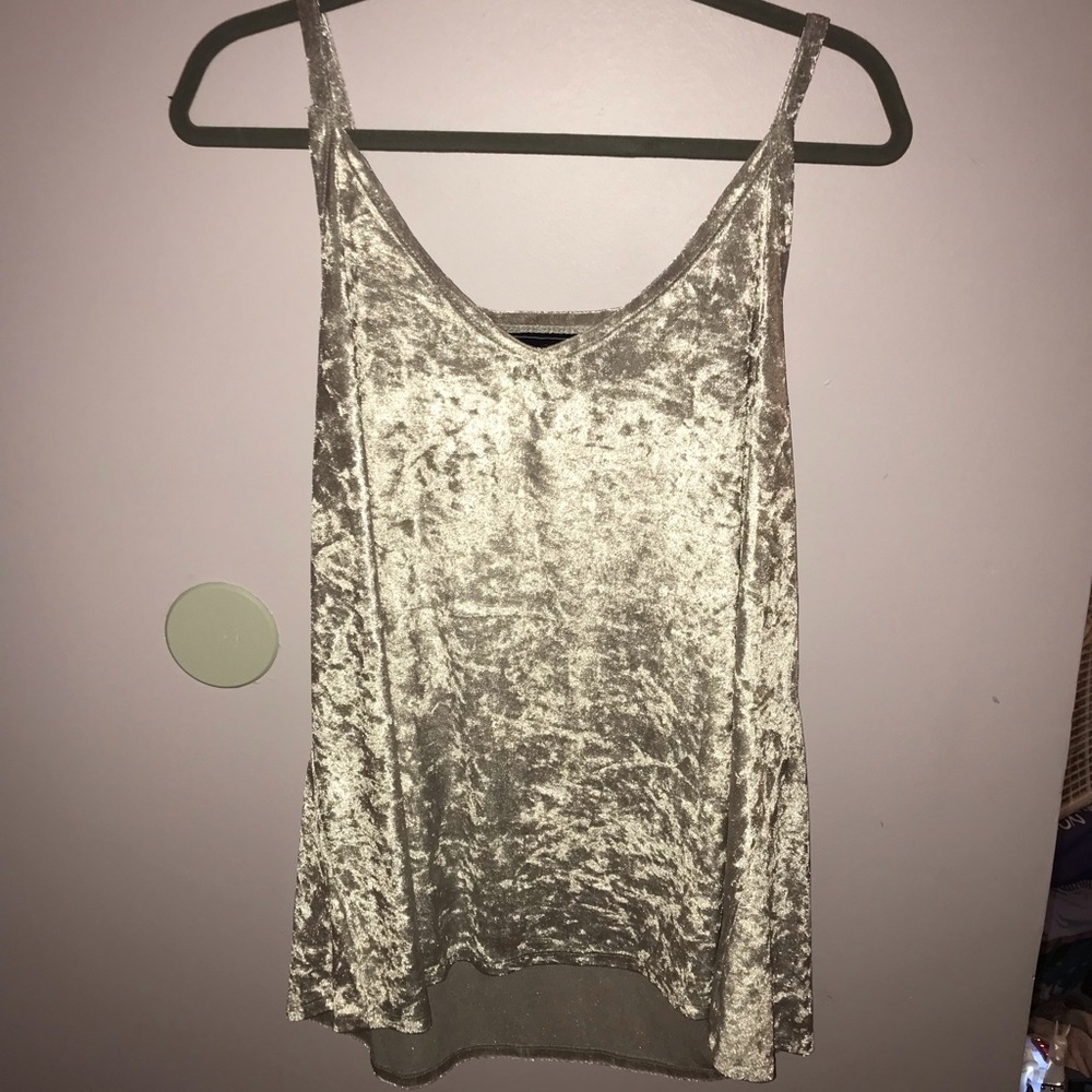 Velvet Silver Tank Top